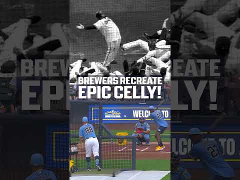 Keon Broxton recreated Prince Fielder's ICONIC celebration during the Brewers' Alumni HR Derby! 🎳