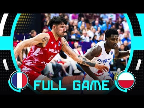 Group Phase | France v Poland | Full Basketball Game | FIBA EuroBasket 2025