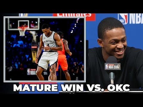 De’Aaron Fox on Spurs Earning Mature Win vs. OKC