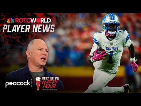 Feel comfortable dropping Jameson Williams after bad game | Fantasy Football Happy Hour | NFL on NBC