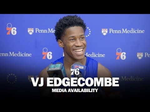 Philadelphia 76ers Practice Media Availability 🎙️ | VJ Edgecombe | 10.24.25