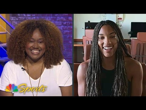 Tara Davis-Woodhall pulls the curtain back on her therapy, mental health journey | NBC Sports