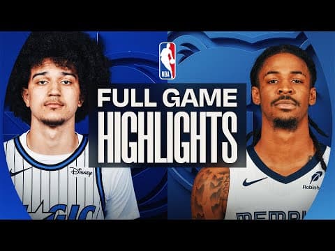 MAGIC at GRIZZLIES | FULL GAME HIGHLIGHTS | January 18, 2026