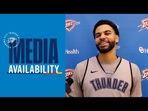 Practice Media Availability with Ajay Mitchell | December 9, 2025 | OKC Thunder
