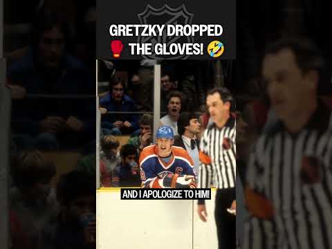 When GRETZKY dropped the GLOVES! 🤣