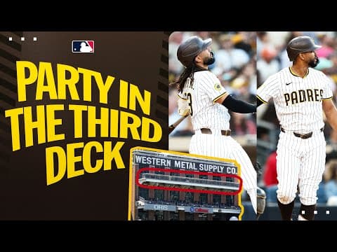 WAY GONE! 😱 Fernando Tatis Jr. and Xander Bogaerts crush homers to the 3rd deck in the 1st inning!