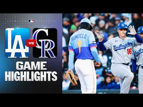 Dodgers vs. Rockies Game Highlights (4/17/26) | MLB Highlights