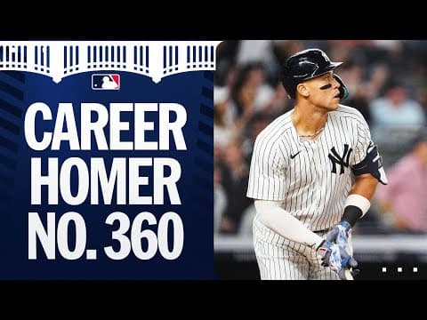 1 SHY OF DIMAGGIO! Aaron Judge's 360th career HR is 1 behind Joe DiMaggio on Yanks' all-time list!