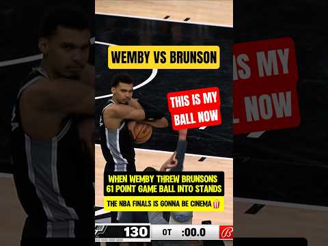 When Wemby LAUNCHED Brunsons ball🧐