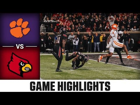 Clemson vs. Louisville Condensed Game | 2025 ACC Football