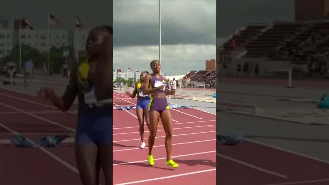 SABRINA DOCKERY FLIES 💨 10.92 personal best to win the women's 100m at the Lone Star Grand Prix