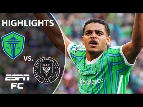 Seattle Sounders vs. Inter Miami | Leagues Cup Highlights | ESPN FC