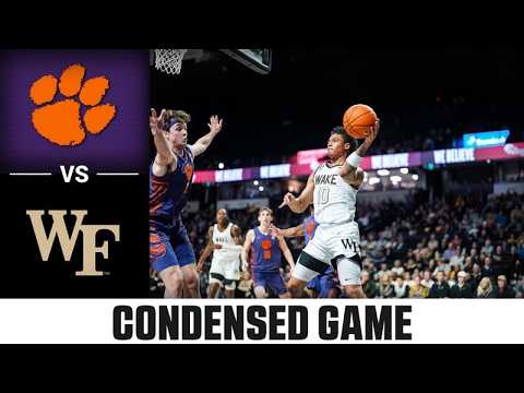 Clemson vs. Wake Forest Condensed Game | 2025-26 ACC Men's Basketball