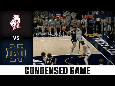 Bellarmine vs Notre Dame Condensed Game | 2025-26 ACC Men's Basketball