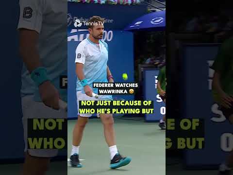 Federer Watches Wawrinka In Dubai 🤩
