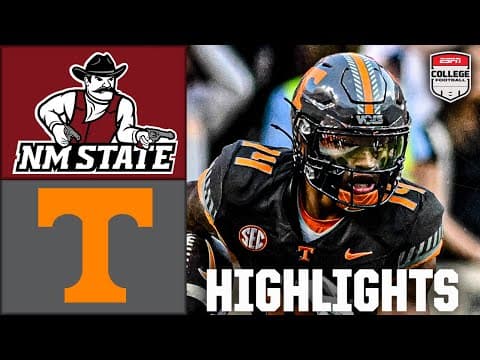 New Mexico State Aggies vs. Tennessee Volunteers | Full Game Highlights | ESPN CFB