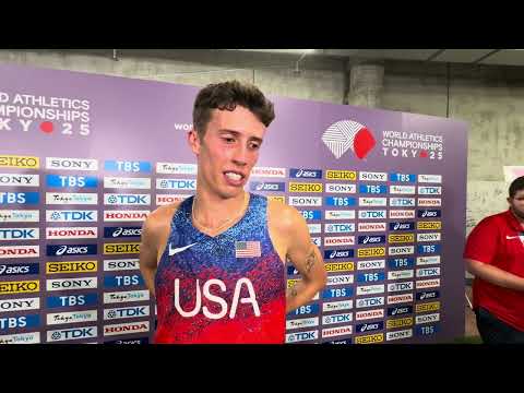 Nico Young after 6th place finish in 5000