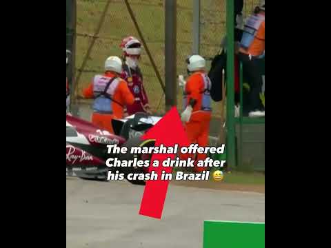 Gotta make sure Charles Leclerc isn't thirsty