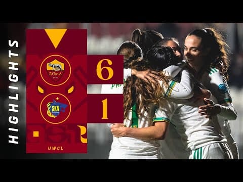 ROMA 6-1 ST. POLTEN | WOMEN’S CHAMPIONS LEAGUE HIGHLIGHTS 2025-26