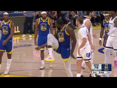 Draymond Green receives FLAGRANT FOUL & CELEBRATES after Santi Aldama misses both FTs | NBA on ESPN