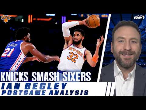 Ian Begley breaks down Knicks' win over Sixers in Game 1, and a big role for Mikal Bridges