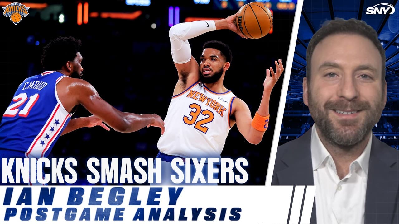 Ian Begley breaks down Knicks' win over Sixers in Game 1, and a big role for Mikal Bridges