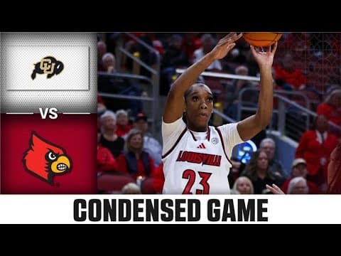 Colorado vs. Louisville Condensed Game | 2025-26 ACC Women's Basketball