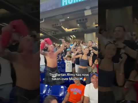 Tartan Army at the Marlins game 🔥 (via jeffdarlington/X)