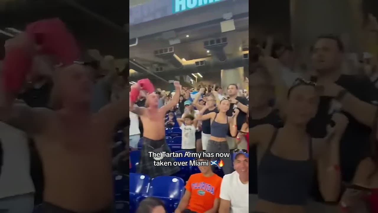 Tartan Army at the Marlins game 🔥 (via jeffdarlington/X)