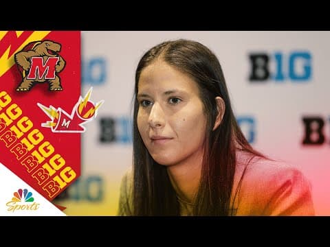 Yarden Garzon reveals why she left Indiana for Maryland | Big Ten on NBC Sports (FULL INTERVIEW)