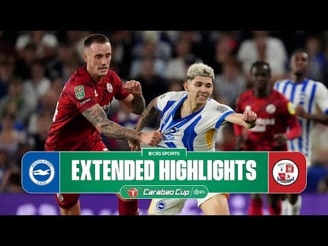 Brighton vs. Crawley Town: Extended Highlights | Carabao Cup | CBS Sports Golazo
