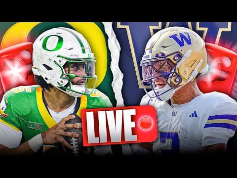 Oregon vs Washington LIVE | Big Ten Rivalry SHOWDOWN | Pregame Show + PICKS & PREDICTIONS ✅