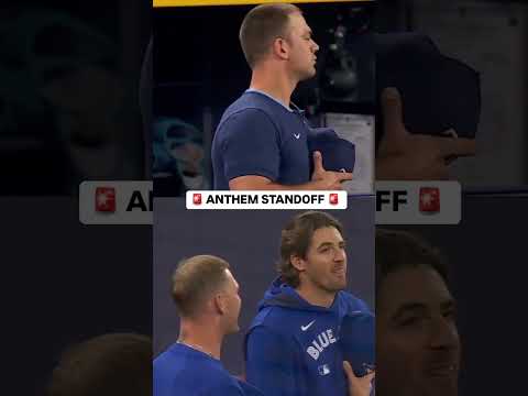 This lasted over 10 minutes 🫡🇺🇸🇨🇦 (via @raysbaseball, @bluejays/IG)