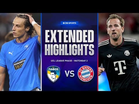 Pafos FC vs. Bayern Munich: Extended Highlights | UCL League Phase MD 2 | CBS Sports Golazo