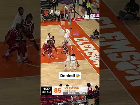 Focused on defense 🥶 #clemson #accbasketball #collegebasketball