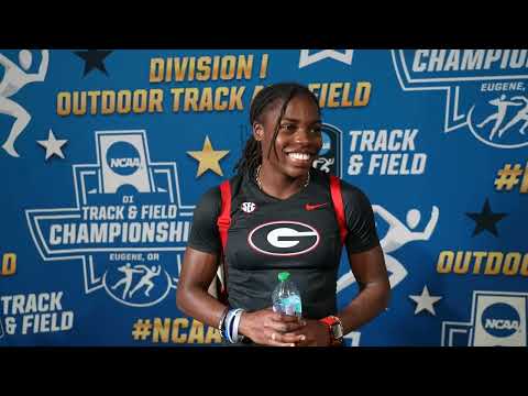 Adaejah Hodge After Winning NCAA 200m Title In Record Fashion | 2026 NCAA Outdoor Championships