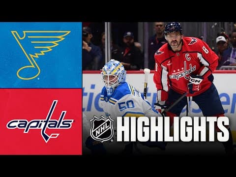 NHL Highlights | Blues vs. Capitals | November 05, 2025