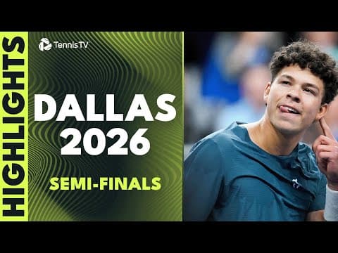 Shelton Battles Shapovalov, Fritz Faces Cilic 🍿 | Dallas 2026 Highlights Semi-Finals