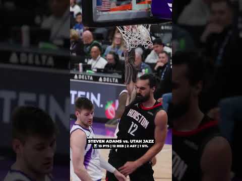 BIG impact in 17 minutes off the bench from Steven Adams 👏 #rockets
