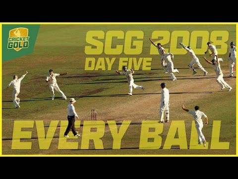 Australia v India 2007-08 | Second Test | Day Five