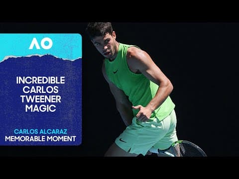 Carlos Alcaraz Hits A Magical Tweener! | Australian Open 2026