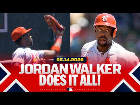 HE DOES IT ALL! 😮‍💨 Jordan Walker robs a HR, hits a HR and drives in the go-ahead run in the 9th! 🔥