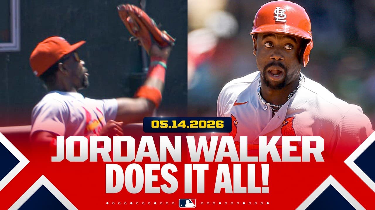 HE DOES IT ALL! 😮‍💨 Jordan Walker robs a HR, hits a HR and drives in the go-ahead run in the 9th! 🔥