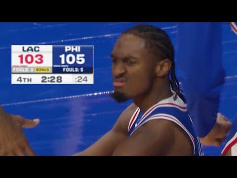 Final 2:53 WILD ENDING 76ERS vs CLIPPERS | November 17, 2025