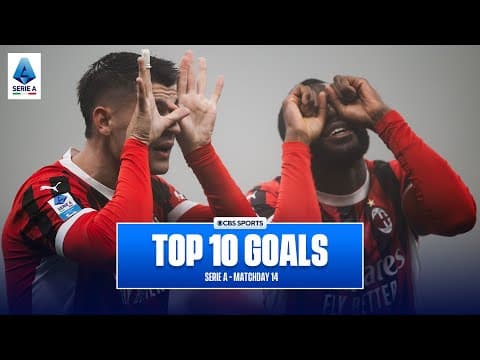 Serie A Top 10 Goals of Matchday 14 - 2024/25 | Álvaro Morata, Scott McTominay | CBS Sports Golazo