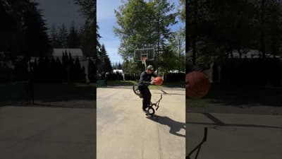 Just out here, doing SIDEQUESTS. 🏀
