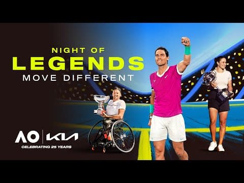 LIVE | Night of Legends | Feat. Rafeal Nadal | Australian Open 2026