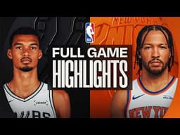 SPURS at KNICKS | FULL GAME HIGHLIGHTS | March 1, 2026