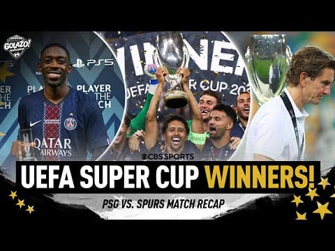 PSG WIN the UEFA Super Cup | PSG vs Tottenham Hotspur Match Recap | Spurs collapse to PKs | Matchday