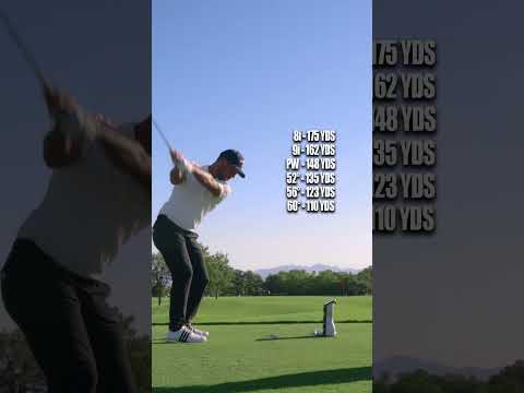 Xander Schauffele Stock Yardages are locked in.  #golf #golfswing #callawaygolf #golfequipment